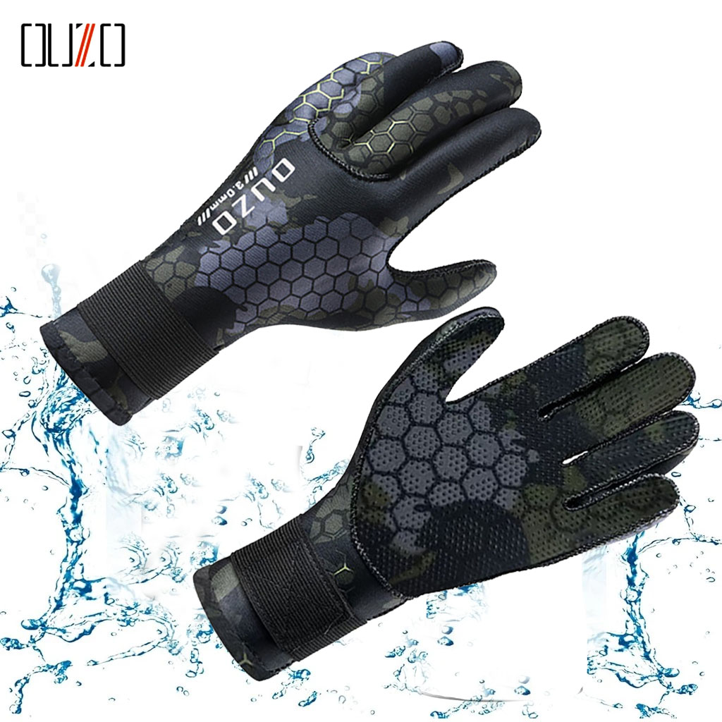 Wetsuit 3Mm Neoprene - 3MM Neoprene Diving Gloves Camo Resistant