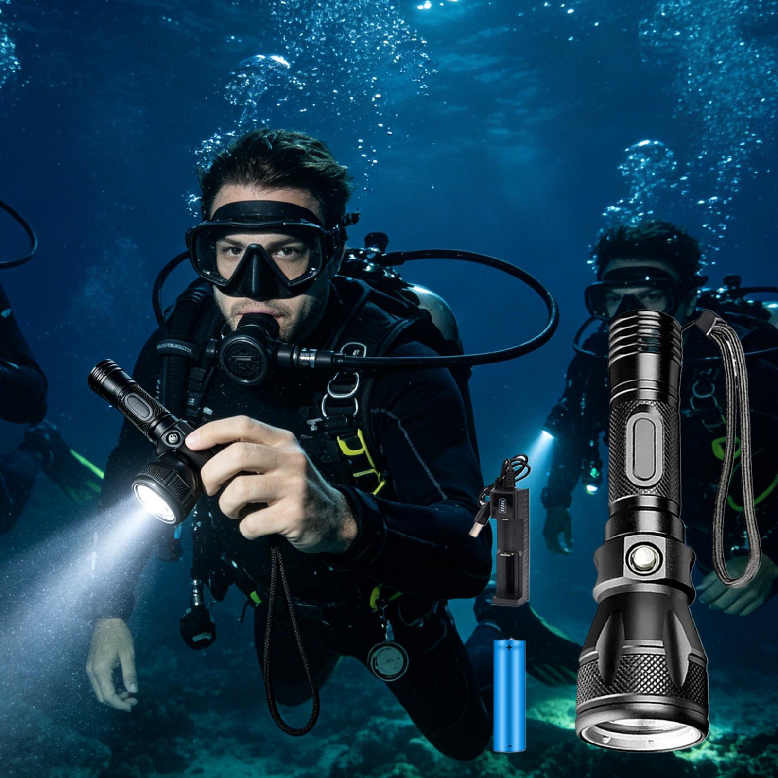 3-Mode Powerful Rechargeable W - Underwater Flashlight recension och pris
