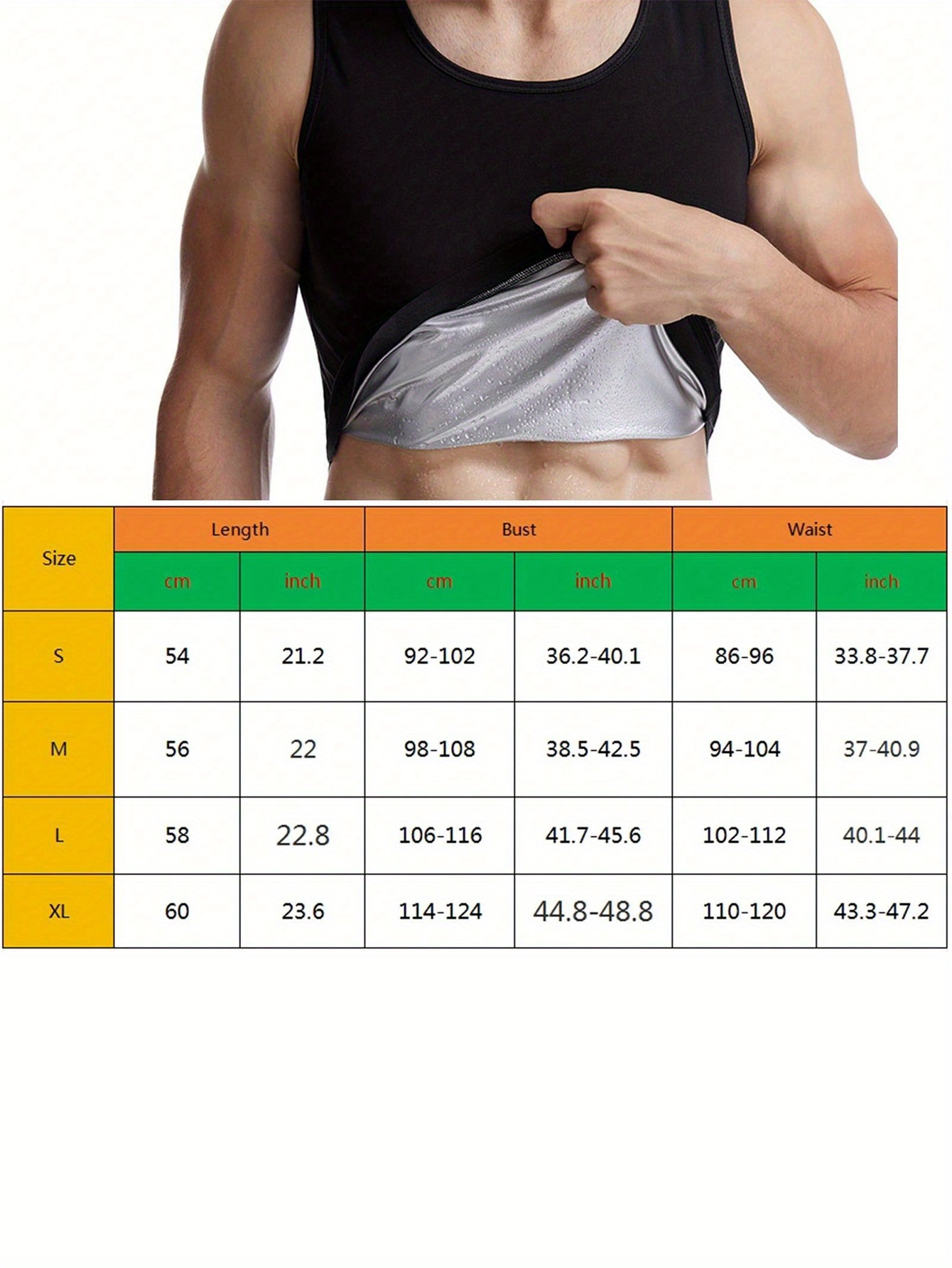 1pcs Sauna Shirt for Men, Shor - Aquatic Gym recension och pris