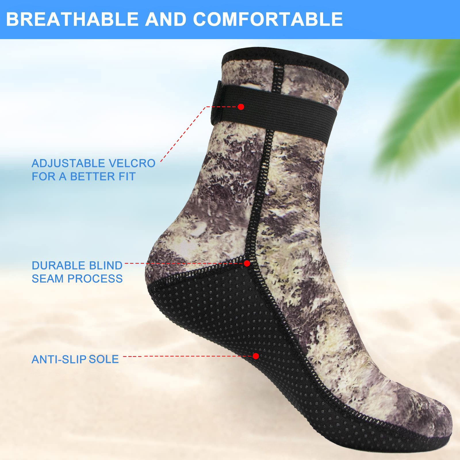 3mm Neoprene Water Socks Divin - Wetsuit 3Mm Neoprene recension och pris