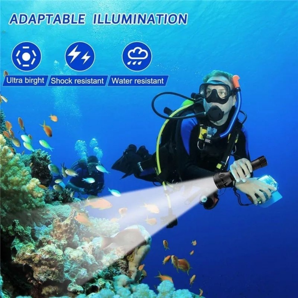 Professional Scuba Diving Flas - Underwater Flashlight recension och pris