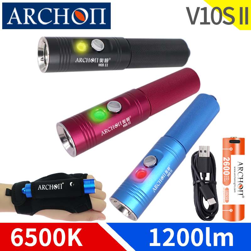 Archon V10s II Scuba Diving Li - Underwater Flashlight recension och pris
